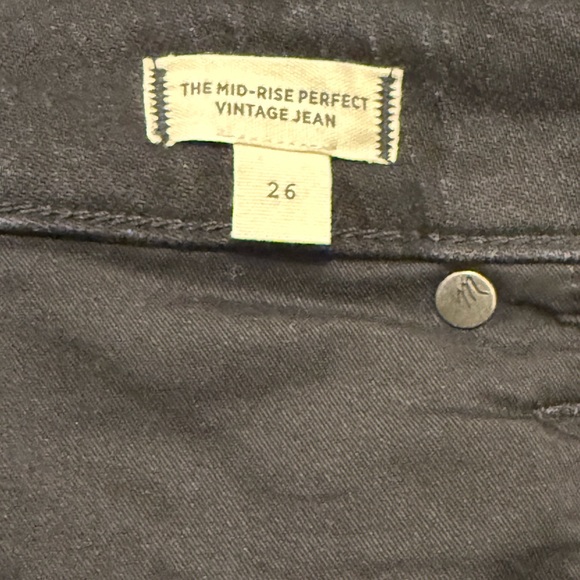 Madewell Women's Black Straight Leg Jeans 26 - Picture 5 of 10